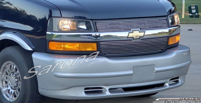 Custom GMC Savana Van  All Styles Front Bumper (2003 - 2024) - $590.00 (Part #GM-016-FB)